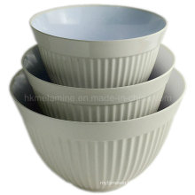 Two Tone Round Melamine Salad Bowl